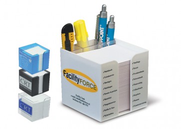 Kubushouder met penhouder