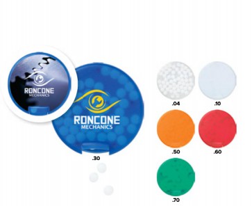 Ronde Pepermuntdoosjes bedrukken goedkoop 