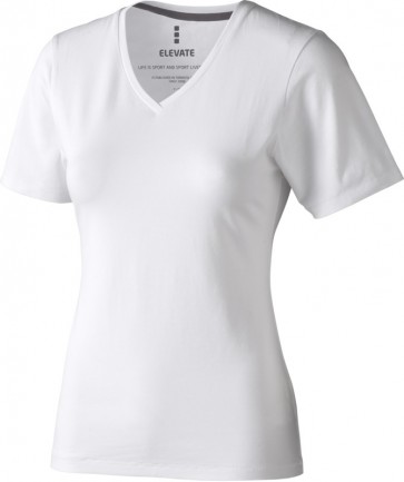 Organic T-shirt V hals dames