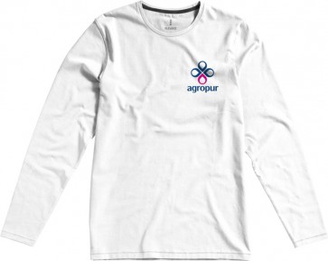 Organic T-shirt long sleeve heren