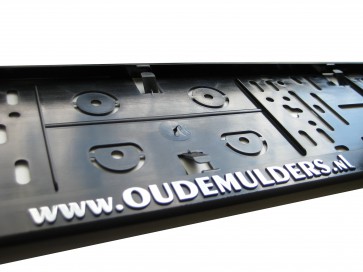 Kentekenplaathouder Reliëf