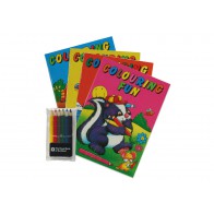 A6 Kleurboek met kleurpotloden