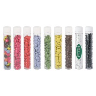 Transparant buisje met choco - Zeefdruk