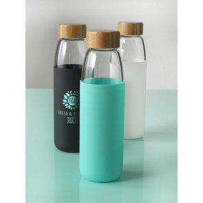 Eco glazen drinkfles 450 ml.