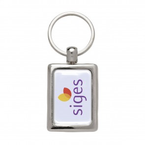 Metalen sleutelhangers met full-colour doming