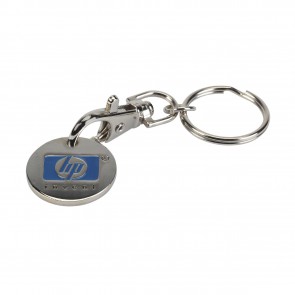 Geponst winkelwagenmuntje bedrukken