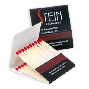 Luciferboekjes bedrukken: Lucifer in mapje met 20 lucifers