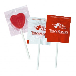 Lolly in hartvorm eigen wikkel bedrukken