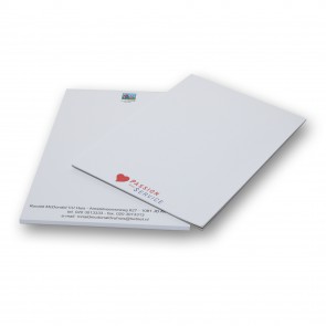 A6 Schrijfblokken goedkoop drukken met 1 drukkleur