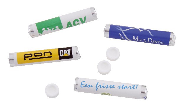 pepermuntrolletjes bedrukken met logo